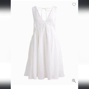 J Crew Swingy V-neck mini dress Sold Out Elegant White Sleeveless Dress Medium